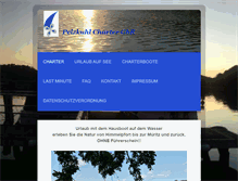 Tablet Screenshot of hausboot-charter.com